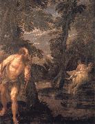 VERONESE (Paolo Caliari) Hercules,Deianira and the centaur Nessus,late Work painting